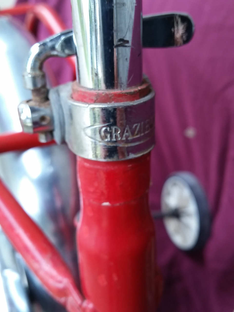 Sella MONTEGRAPPA Con Molle + Pedali Bici Graziella - Epoca - R - Olanda BIANCO